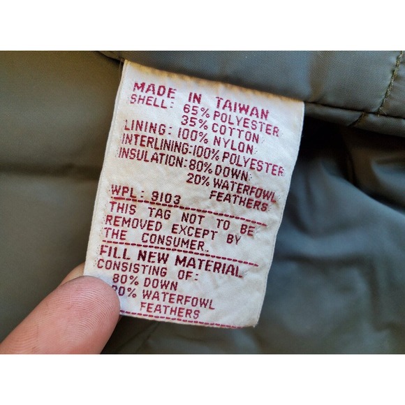 Vtg M Hunting Puffer Vest Field & Stream Gordon & Ferguson Fishing/Hiking Green - Picture 6 of 7